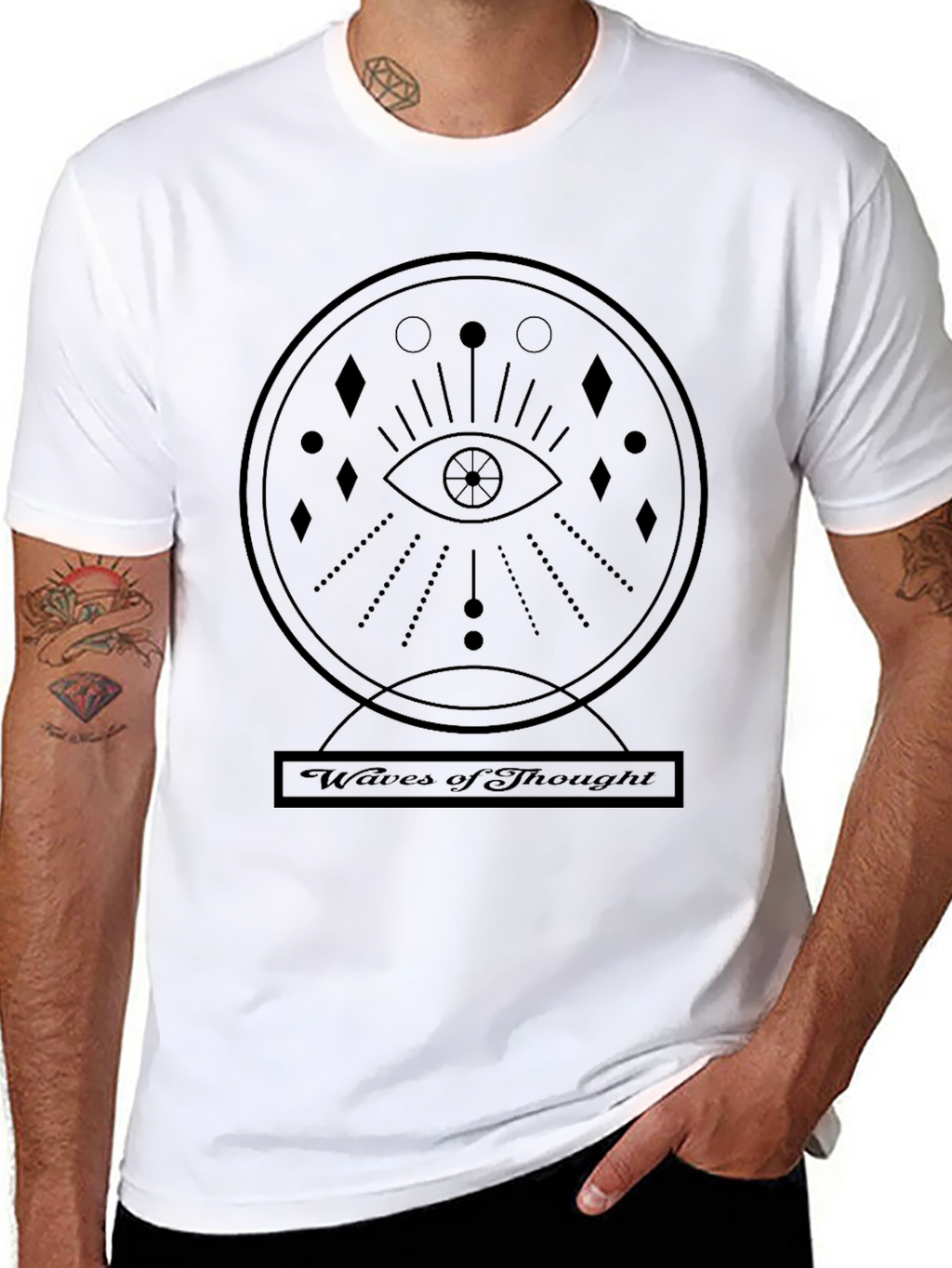 Mystic Eye Graphic Tee - Waves of Thought