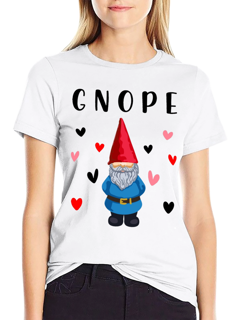 Cute Gnome Valentines Day Graphic Tee