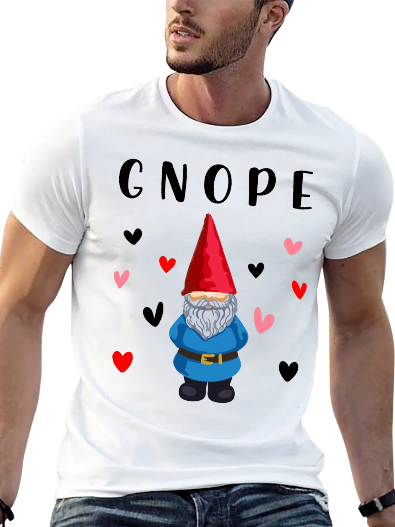 Cute Gnome Valentines Day Graphic Tee