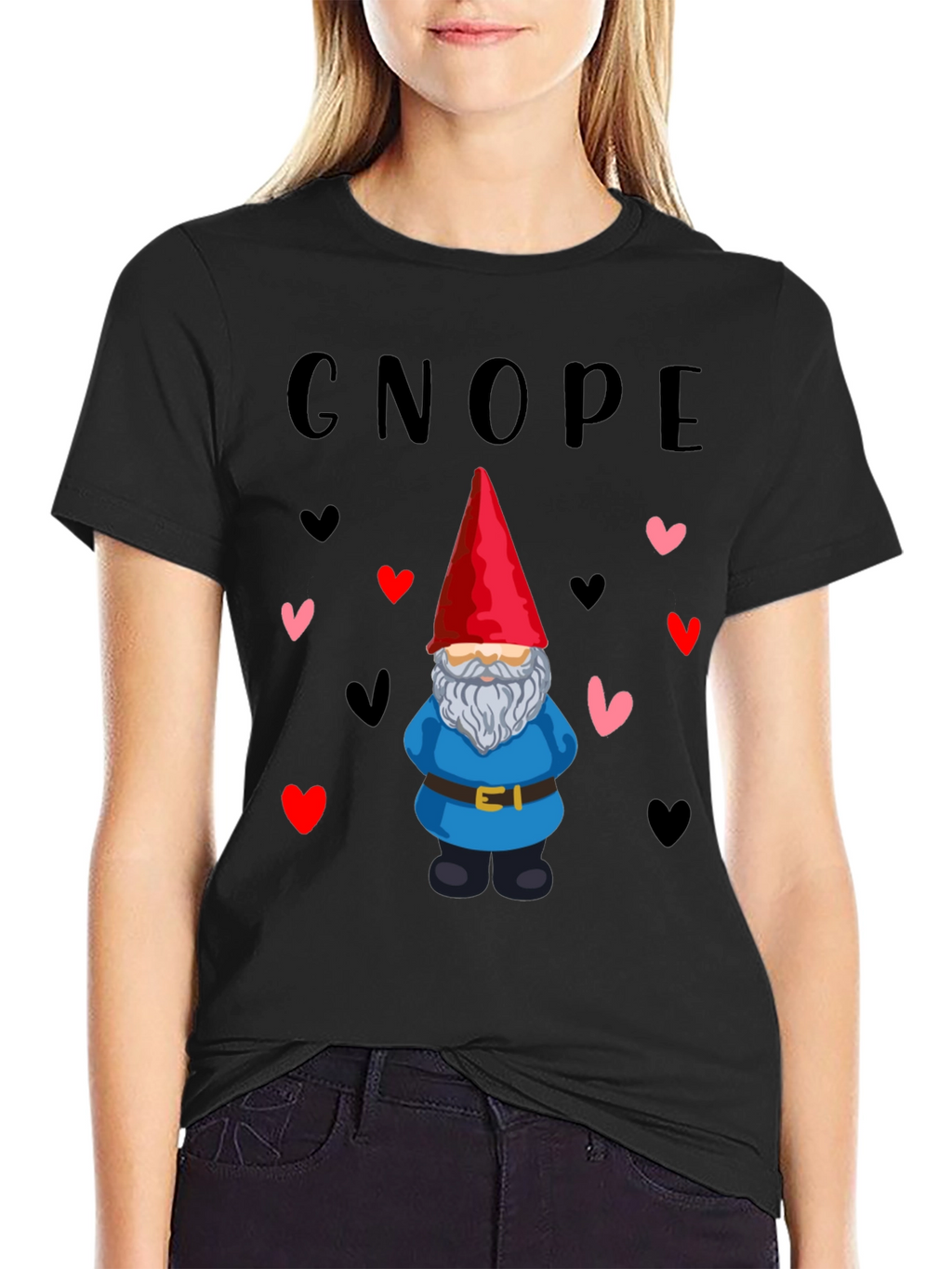 Cute Gnome Valentines Day Graphic Tee
