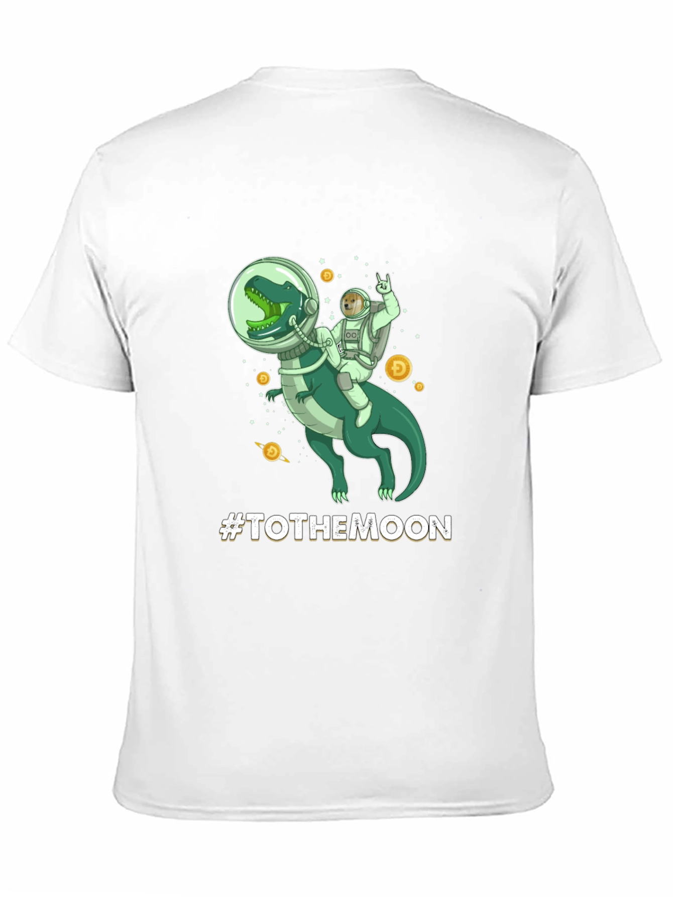 To The Moon Dinosaur Astronaut Graphic Tee