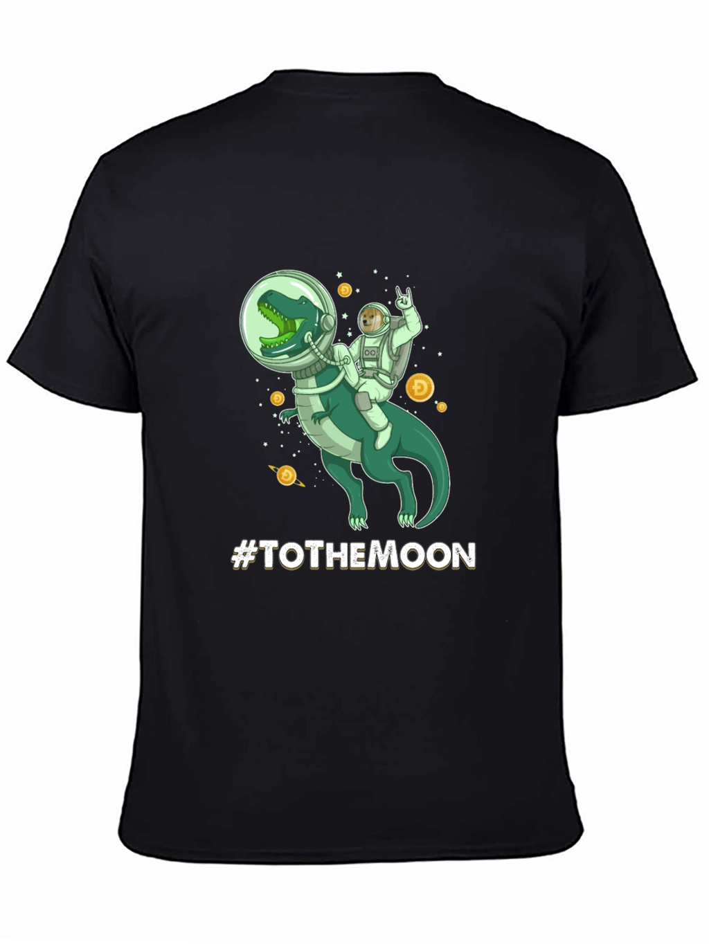 To The Moon Dinosaur Astronaut Graphic Tee