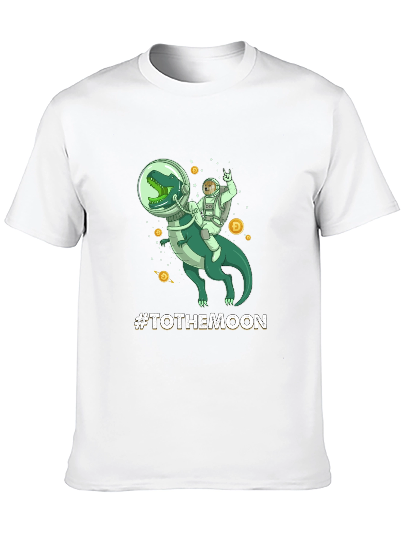 To The Moon Dinosaur Astronaut Graphic Tee