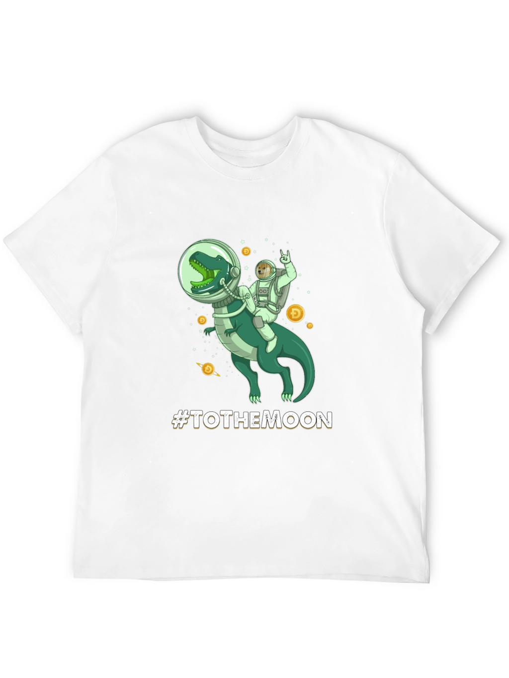 To The Moon Dinosaur Astronaut Graphic Tee