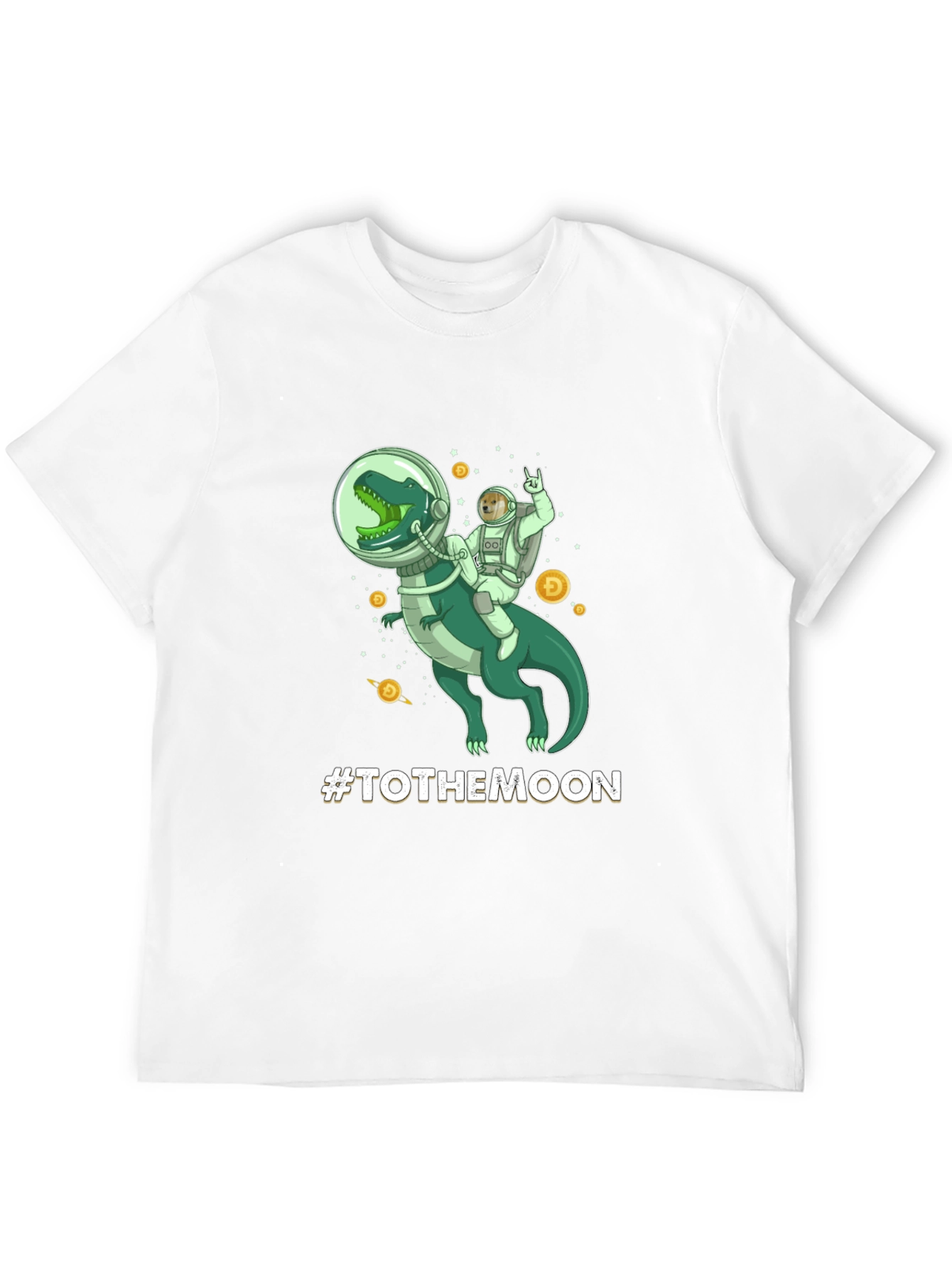 To The Moon Dinosaur Astronaut Graphic Tee