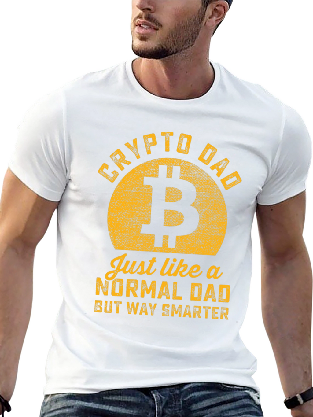 Crypto Dad T-Shirt - Bitcoin Lover Gift