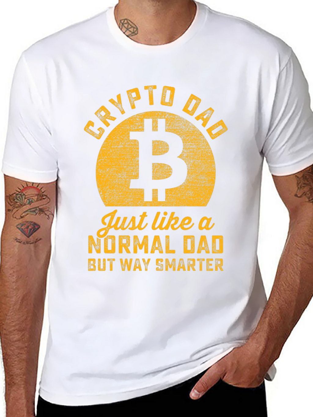 Crypto Dad T-Shirt - Bitcoin Lover Gift