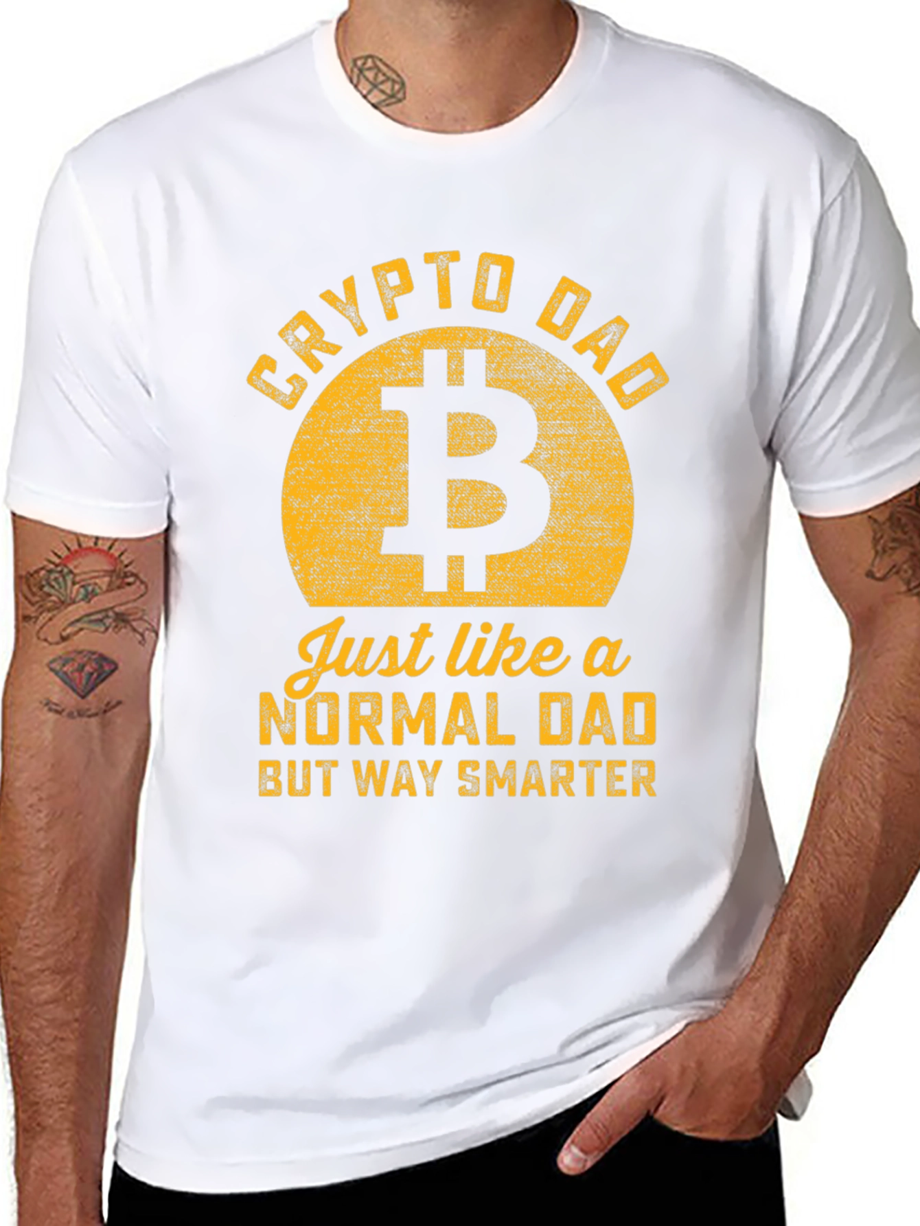 Crypto Dad T-Shirt - Bitcoin Lover Gift
