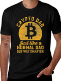 Crypto Dad T-Shirt - Bitcoin Lover Gift