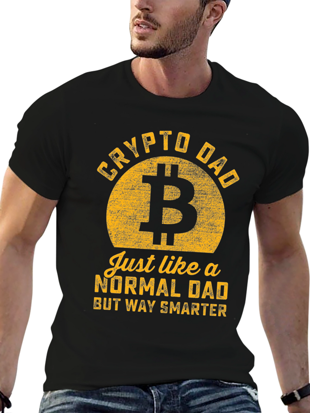 Crypto Dad T-Shirt - Bitcoin Lover Gift