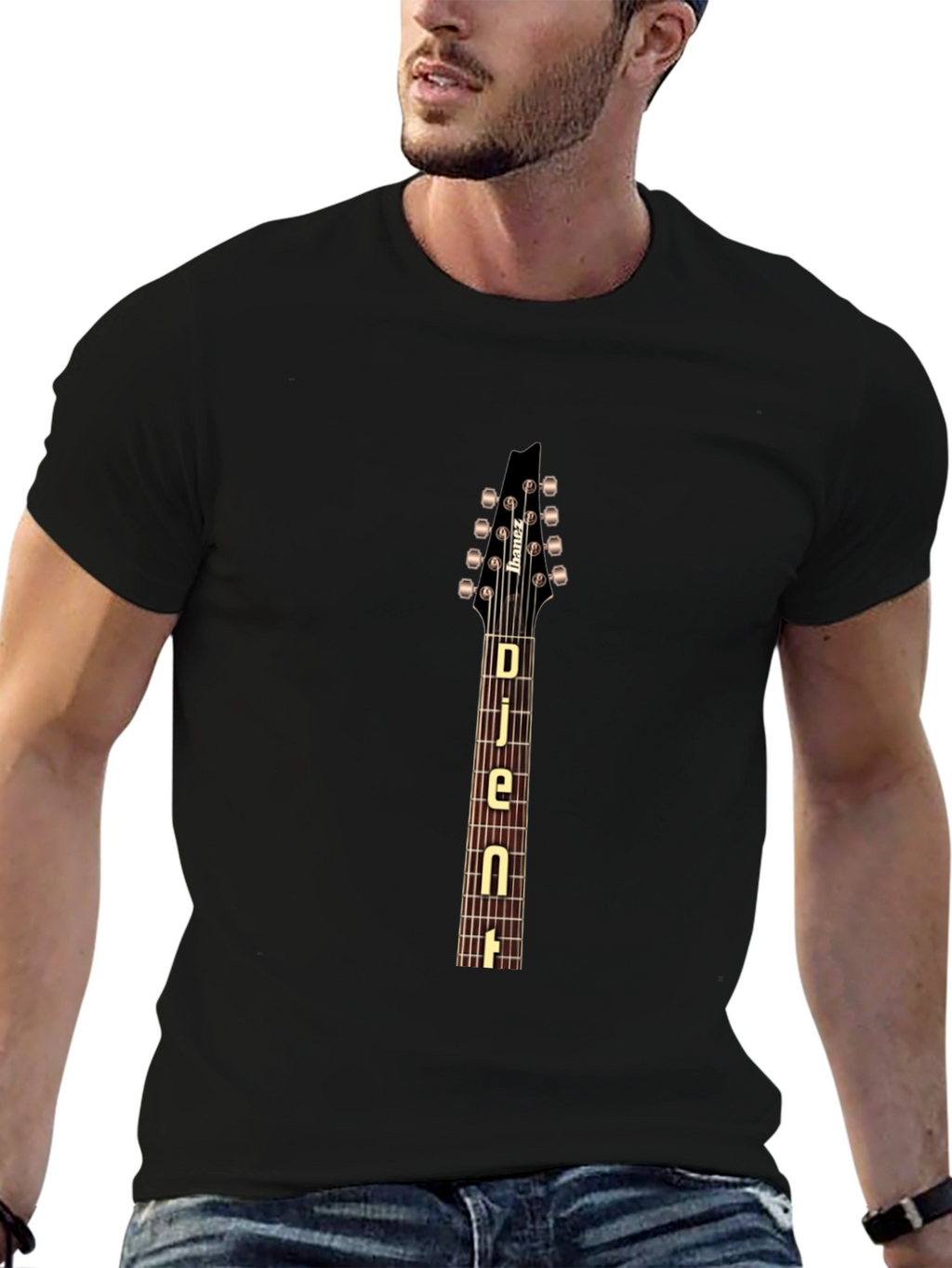 Djent Guitar Black T-Shirt