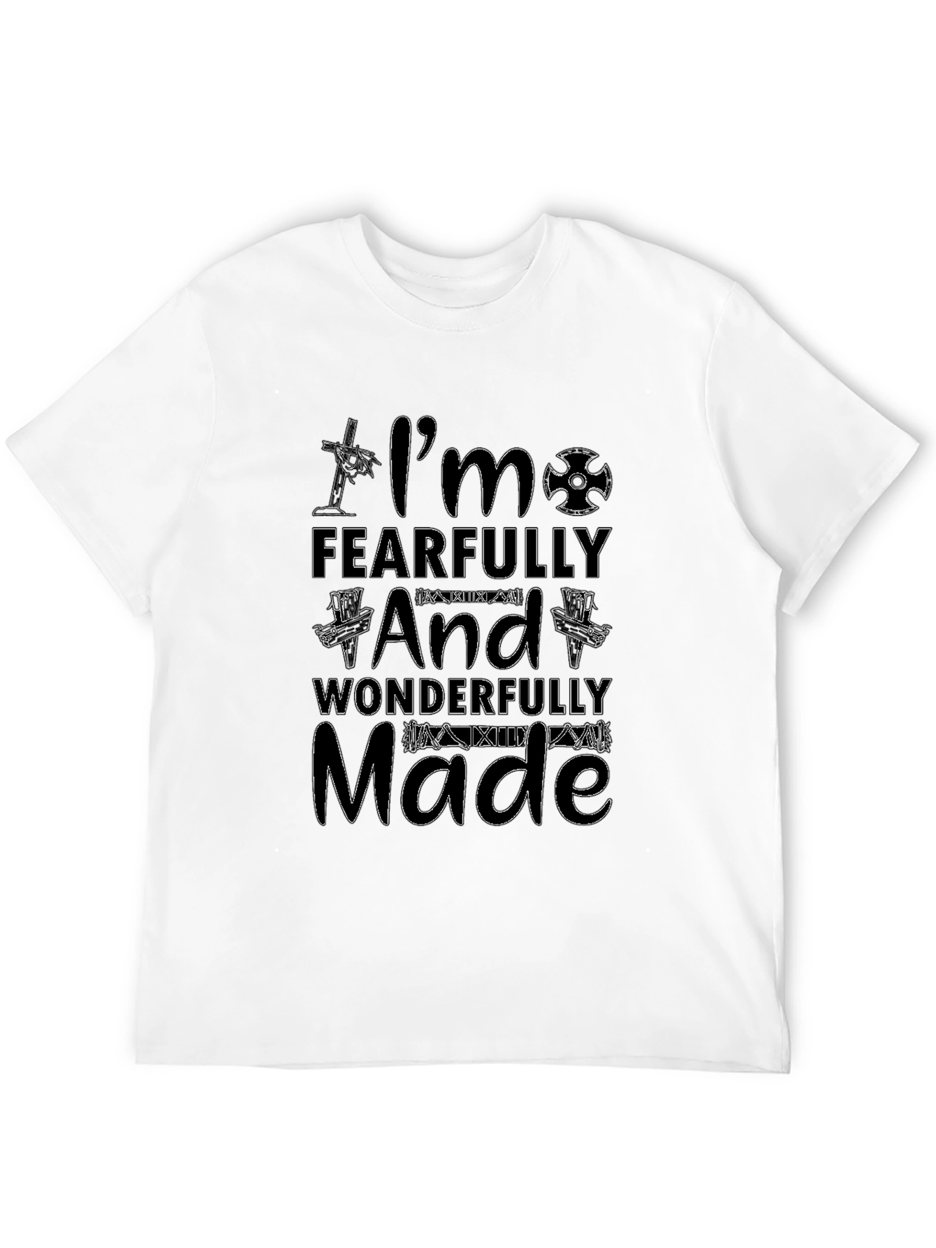 Fearfully and Wonderfully Made Black T-Shirt