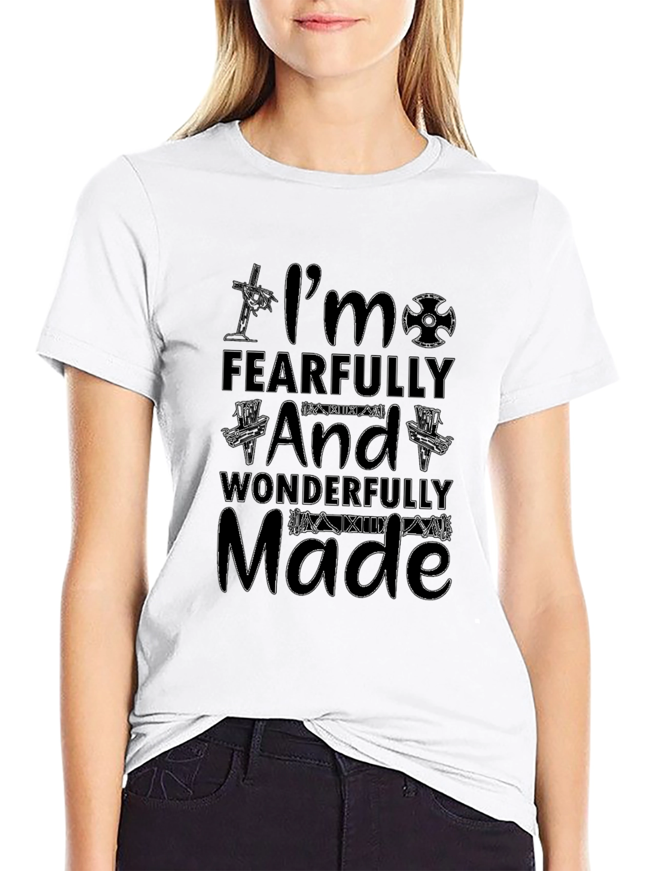 Fearfully and Wonderfully Made Black T-Shirt