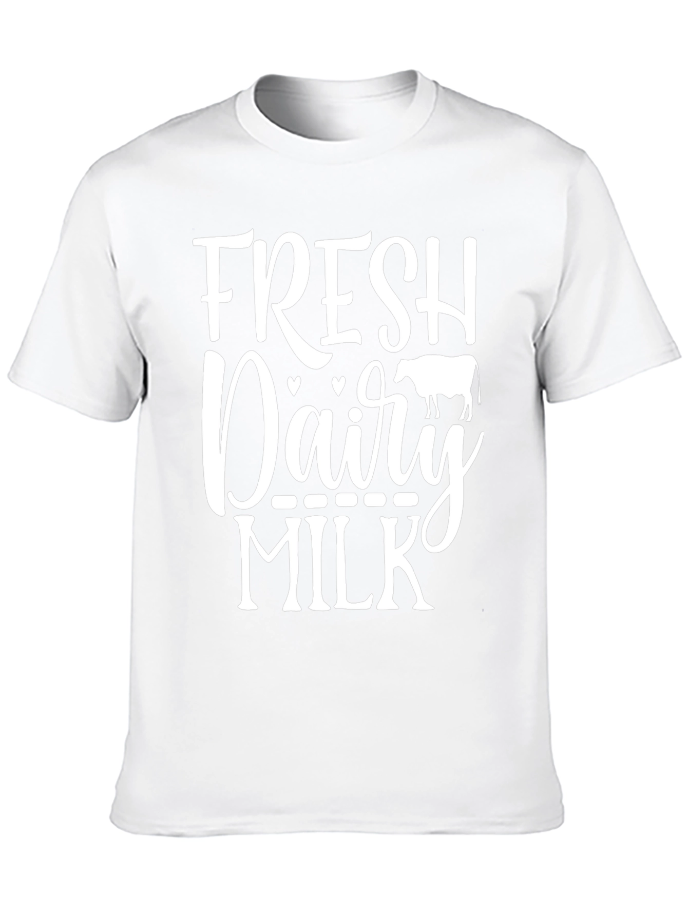 Fresh Dairy Milk Graphic Tee - Black Cotton T-Shirt