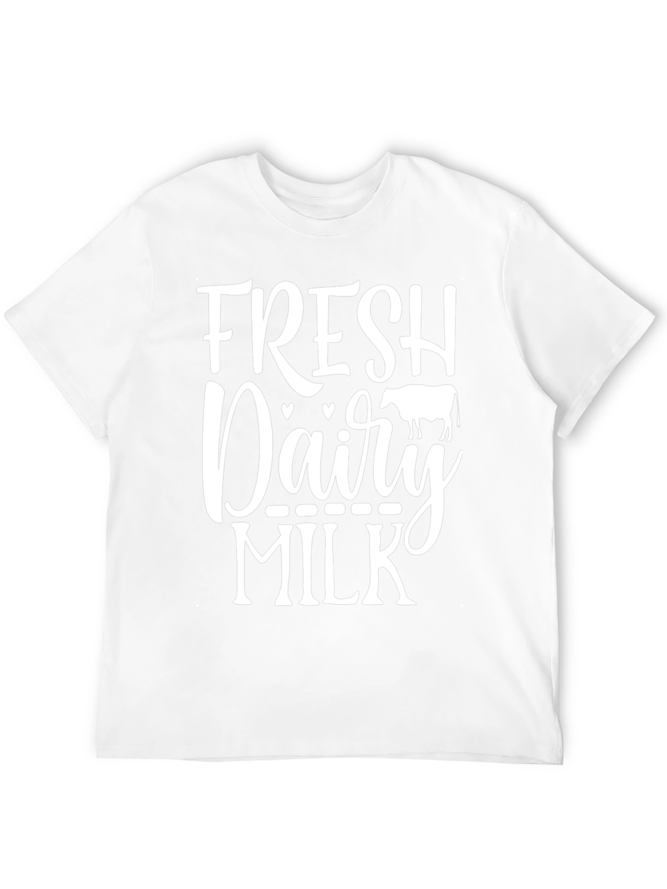 Fresh Dairy Milk Graphic Tee - Black Cotton T-Shirt