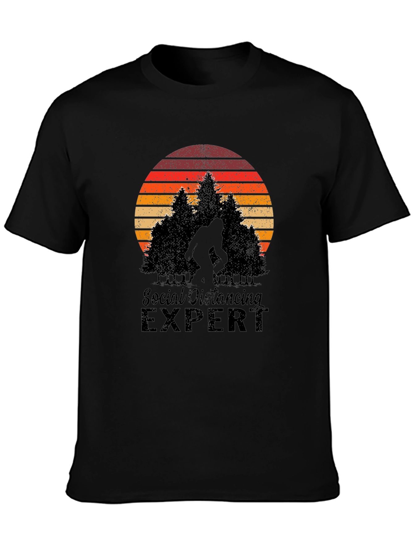 Social Distancing Expert Bigfoot T-Shirt