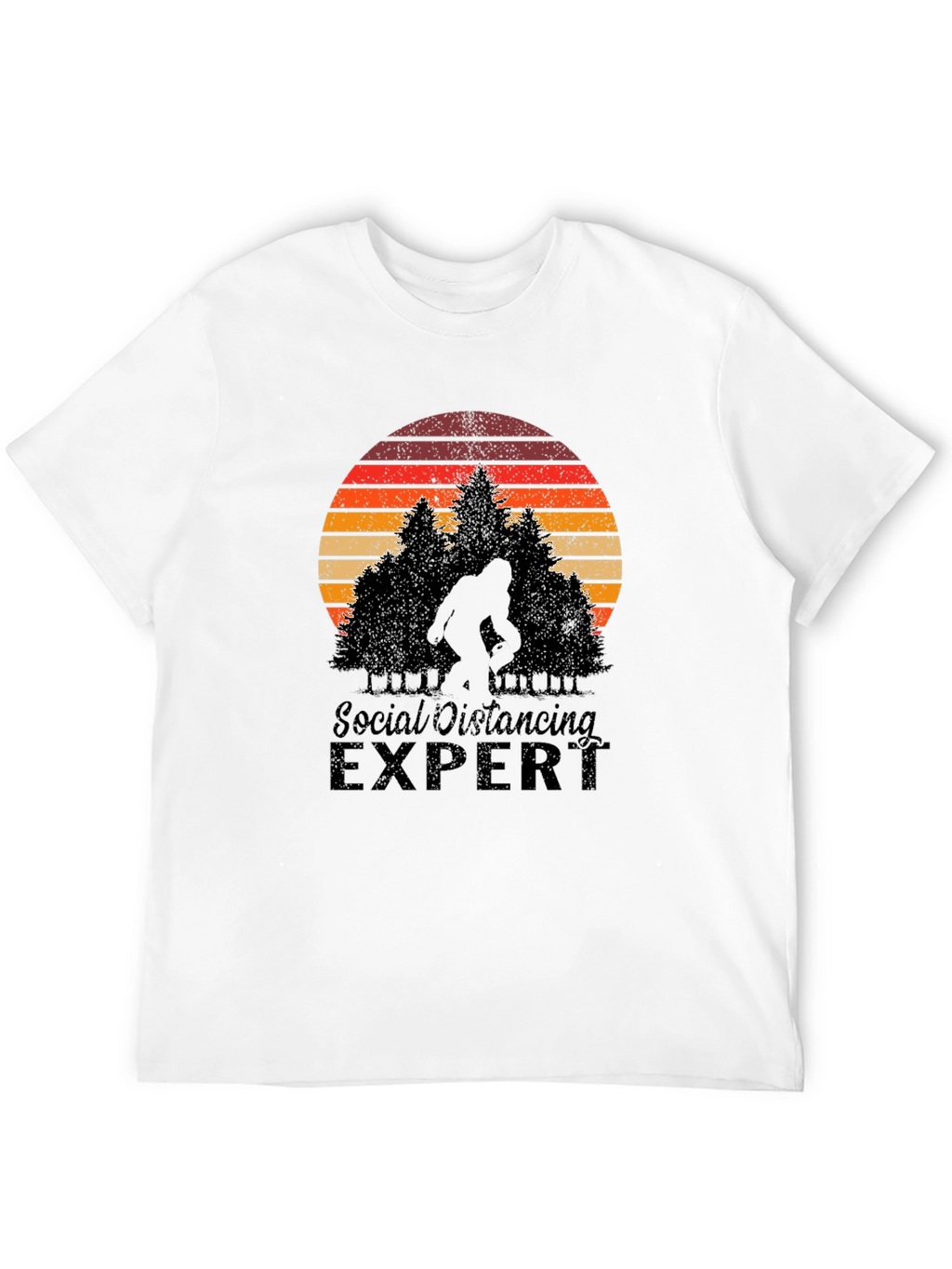 Social Distancing Expert Bigfoot T-Shirt