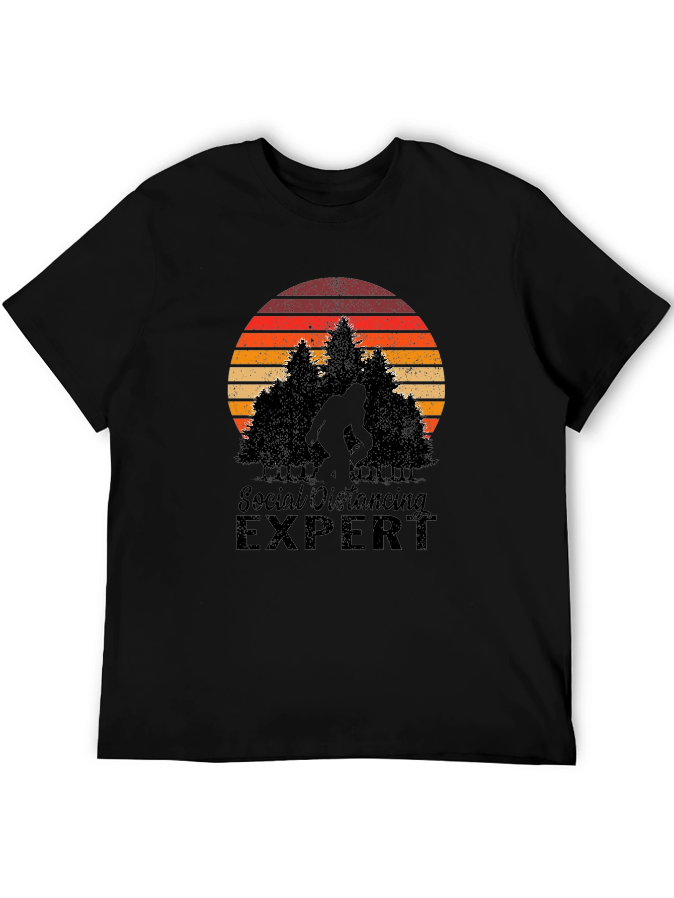 Social Distancing Expert Bigfoot T-Shirt