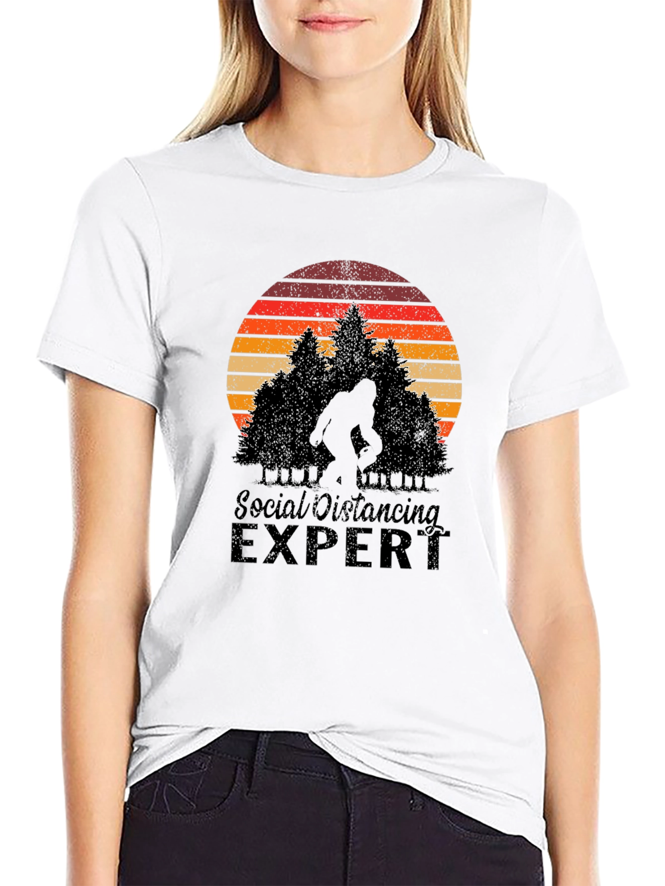 Social Distancing Expert Bigfoot T-Shirt