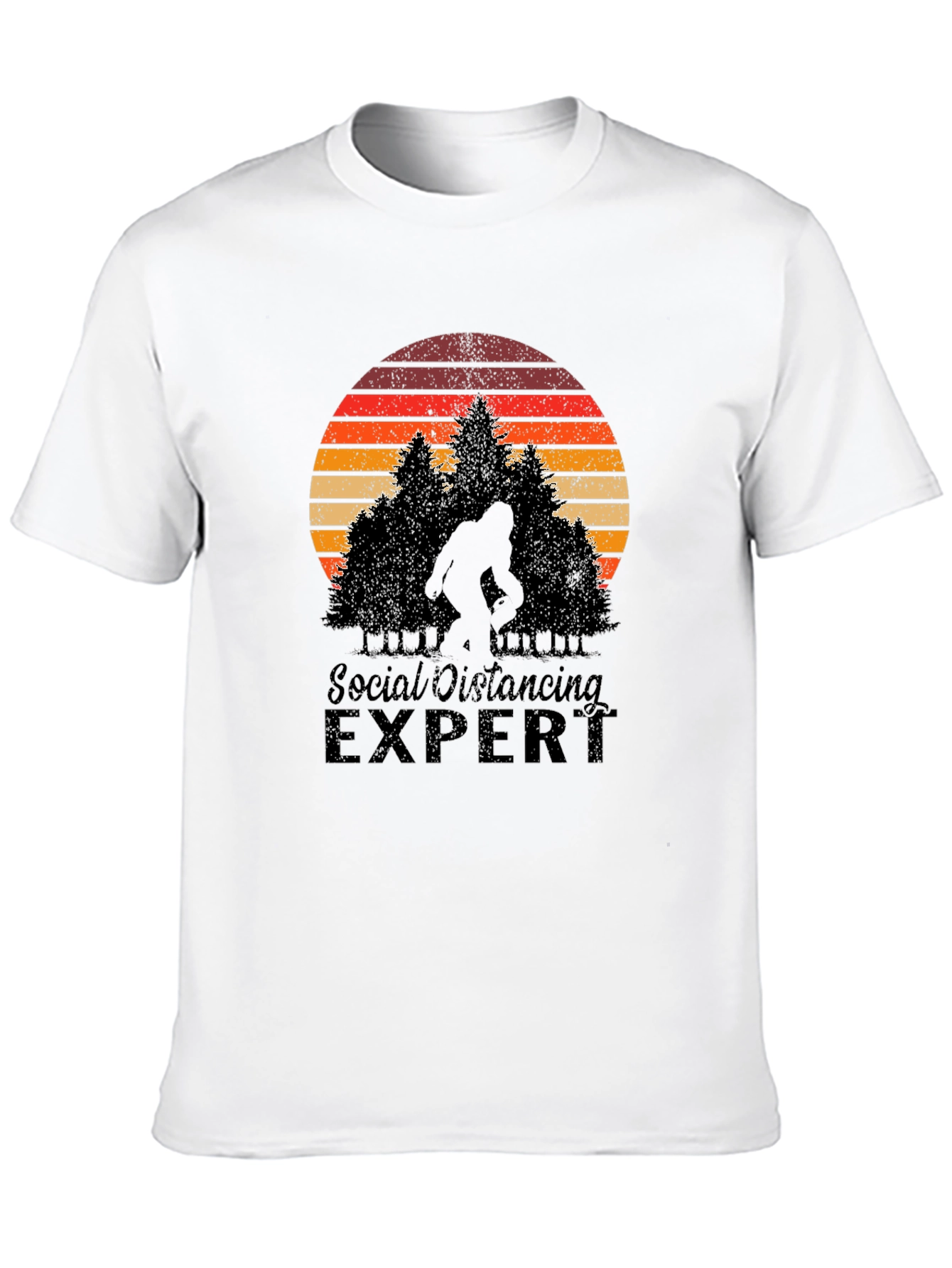 Social Distancing Expert Bigfoot T-Shirt