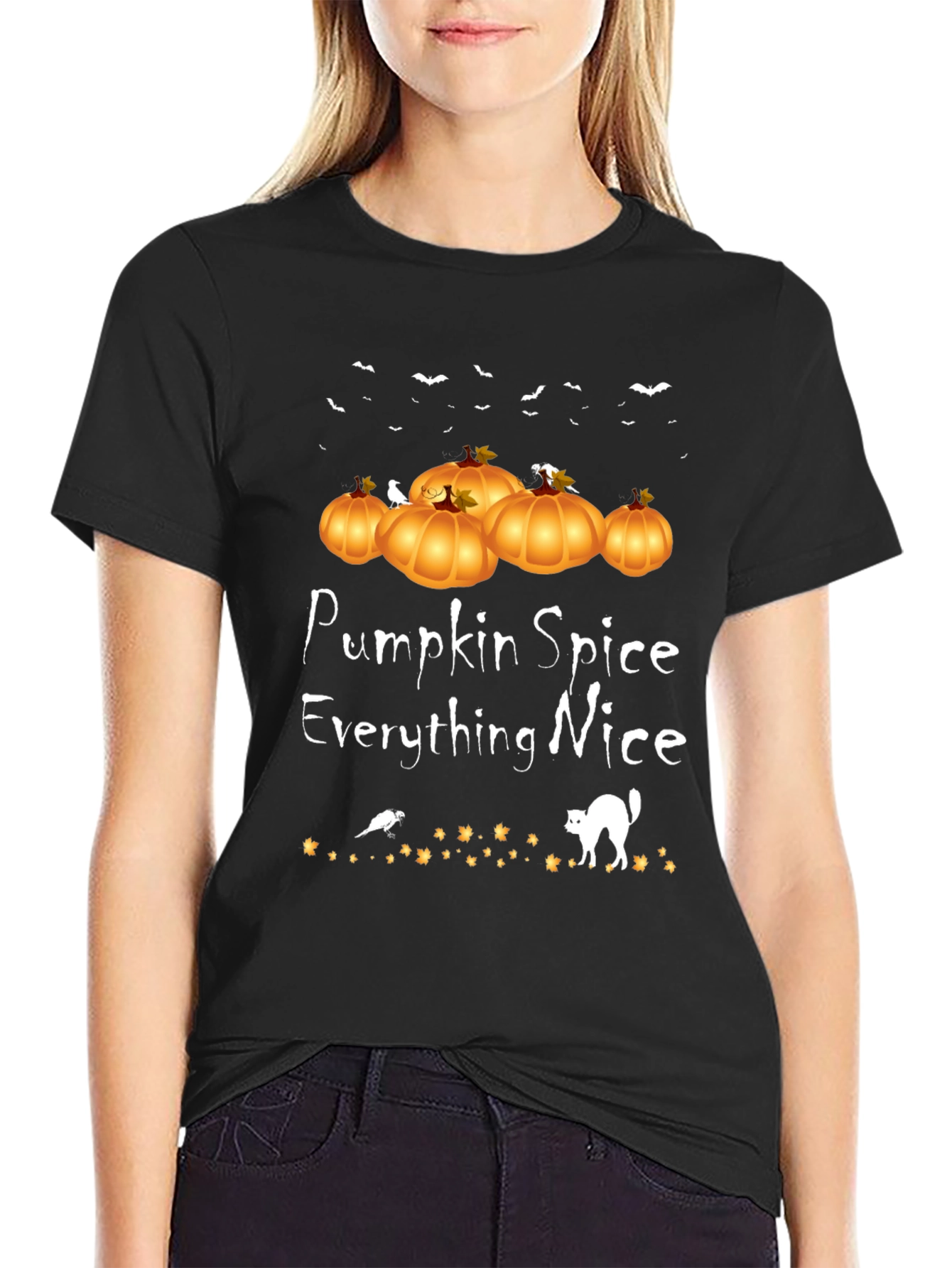 Pumpkin Spice Everything Nice Halloween T-Shirt
