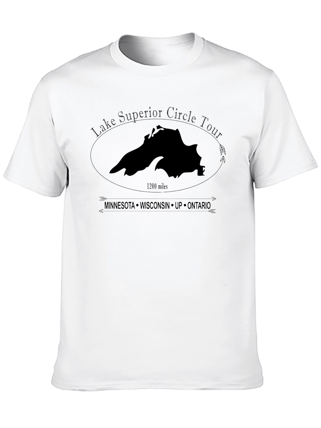 Lake Superior Circle Tour T-Shirt - Black