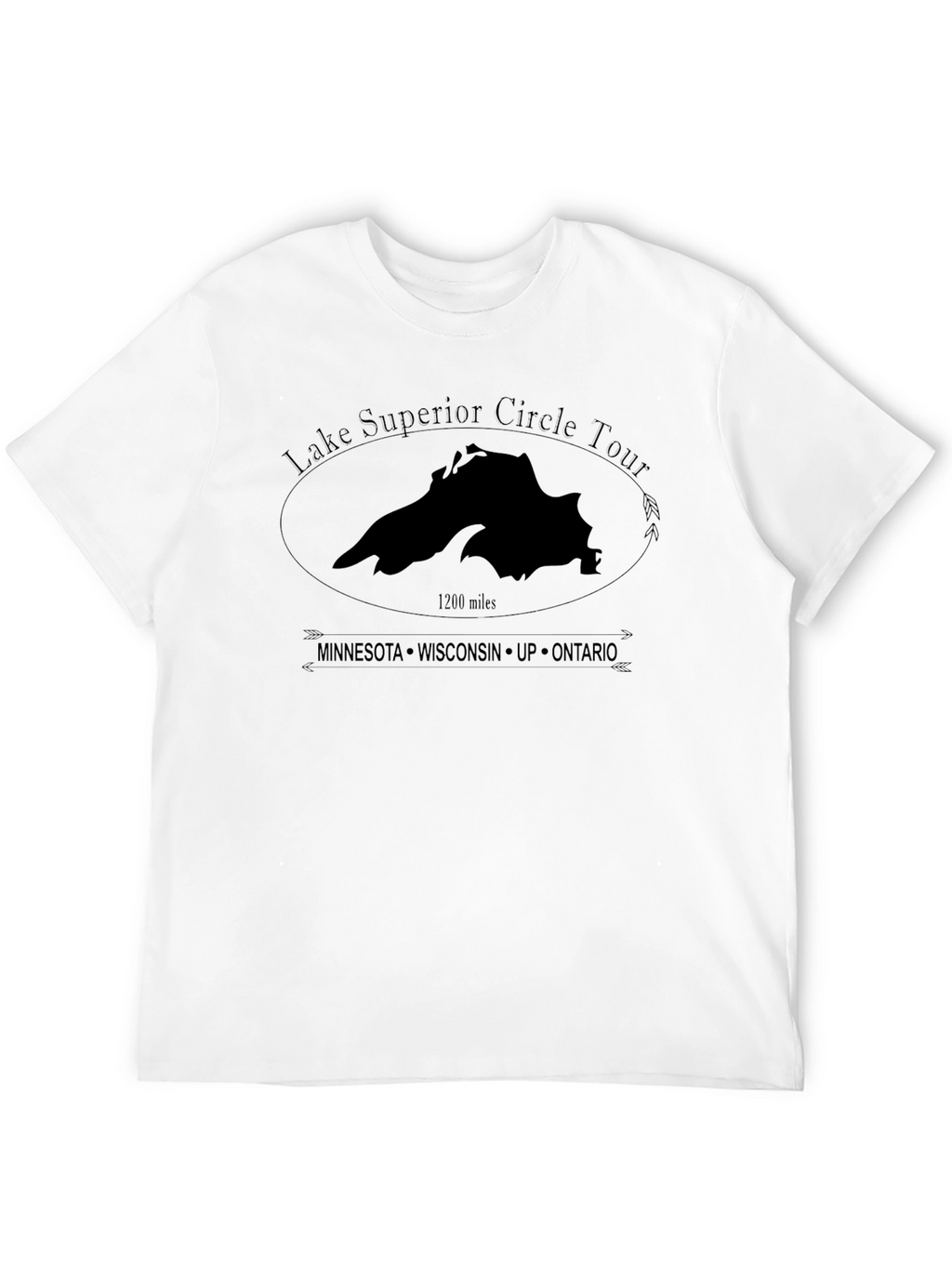 Lake Superior Circle Tour T-Shirt - Black