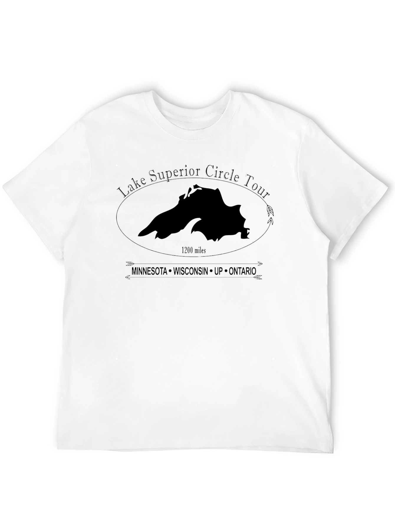 Lake Superior Circle Tour T-Shirt - Black