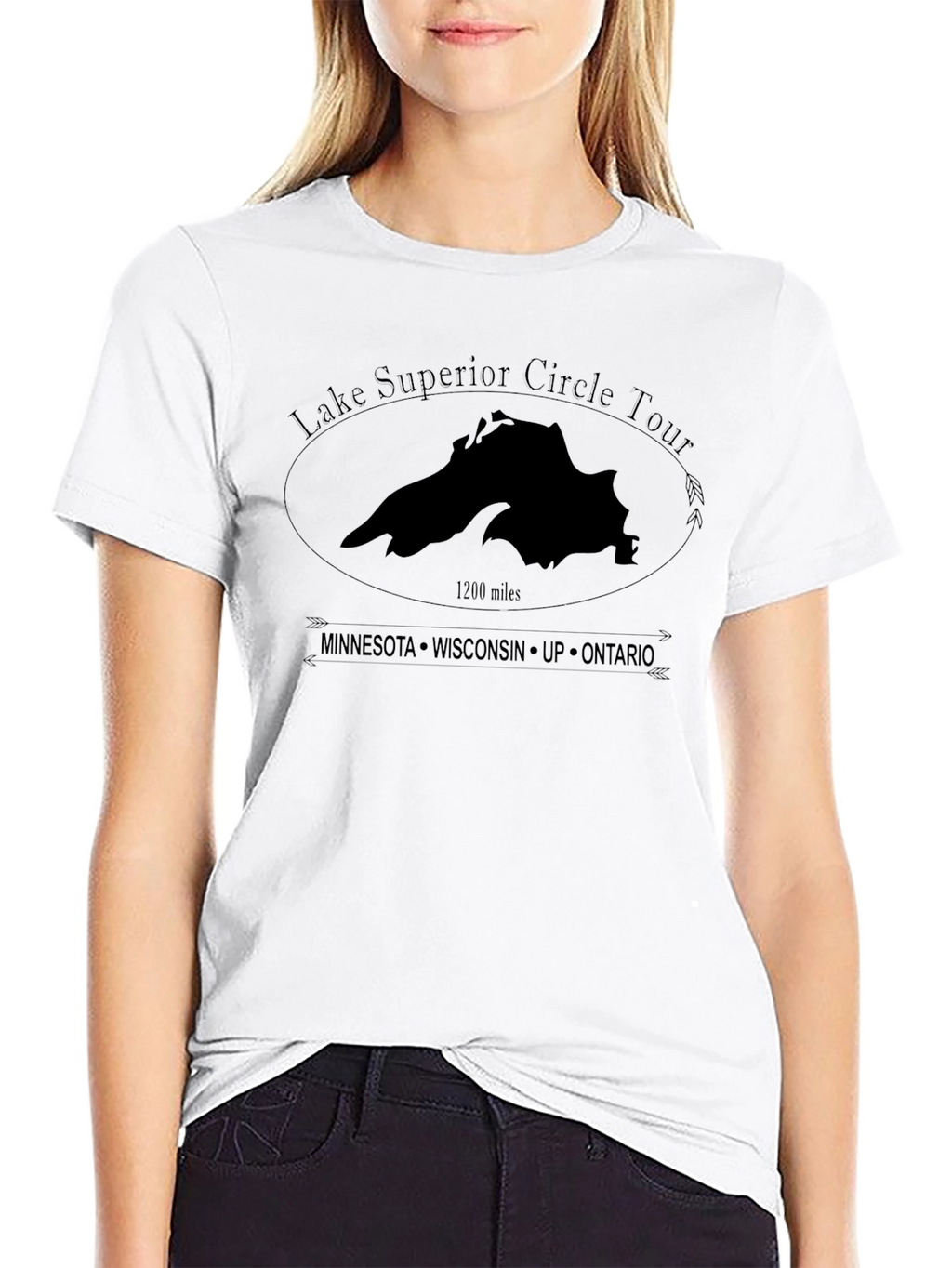 Lake Superior Circle Tour T-Shirt - Black