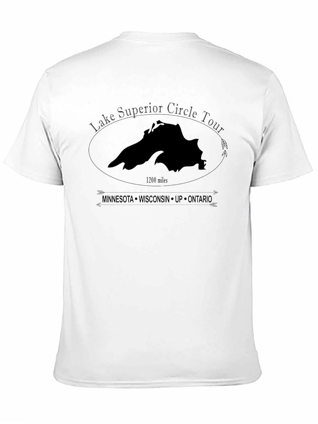 Lake Superior Circle Tour T-Shirt - Black