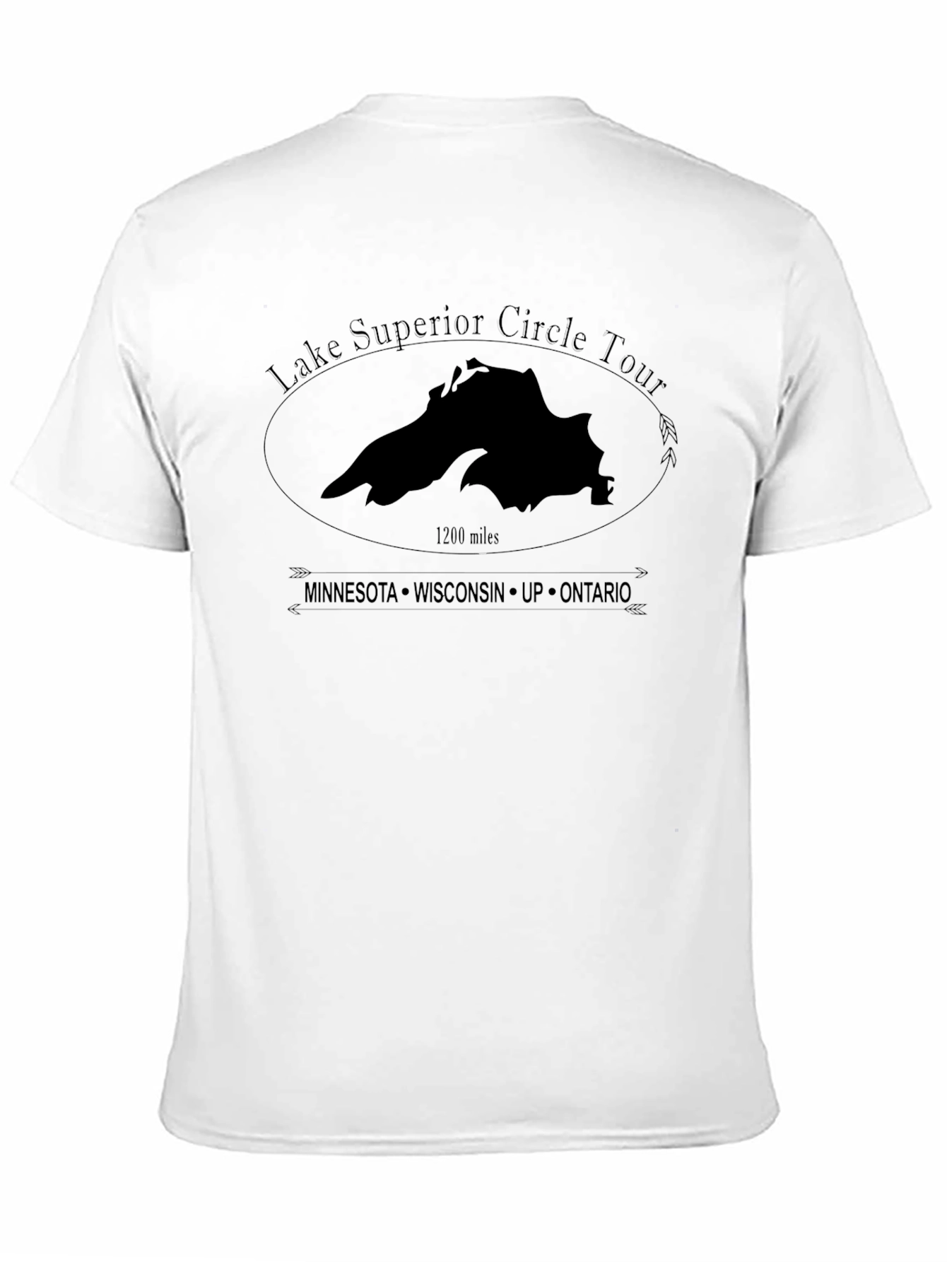 Lake Superior Circle Tour T-Shirt - Black