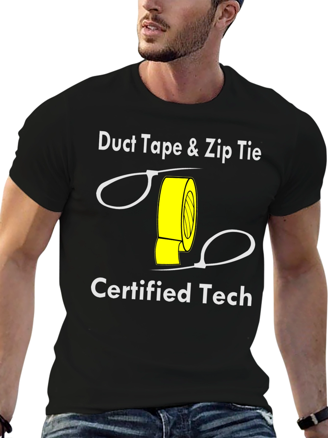 Duct Tape & Zip Tie Certified Tech T-Shirt