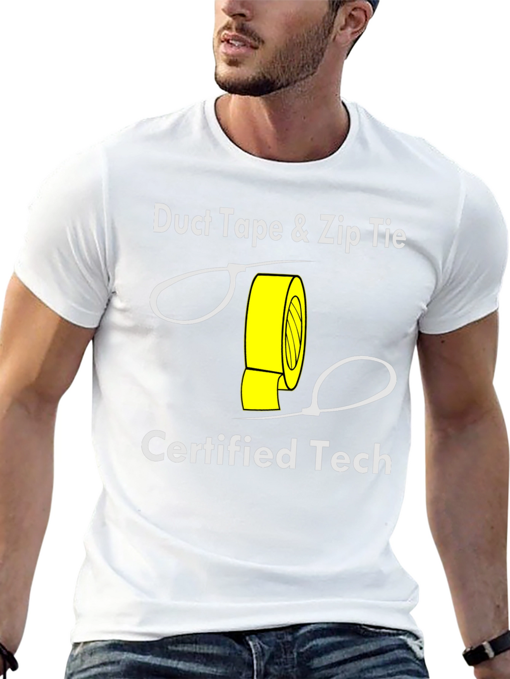 Duct Tape & Zip Tie Certified Tech T-Shirt