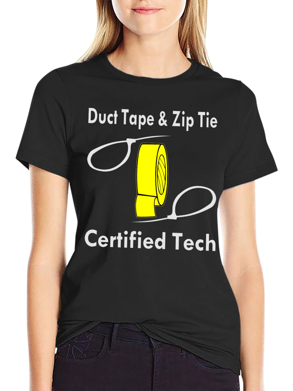 Duct Tape & Zip Tie Certified Tech T-Shirt