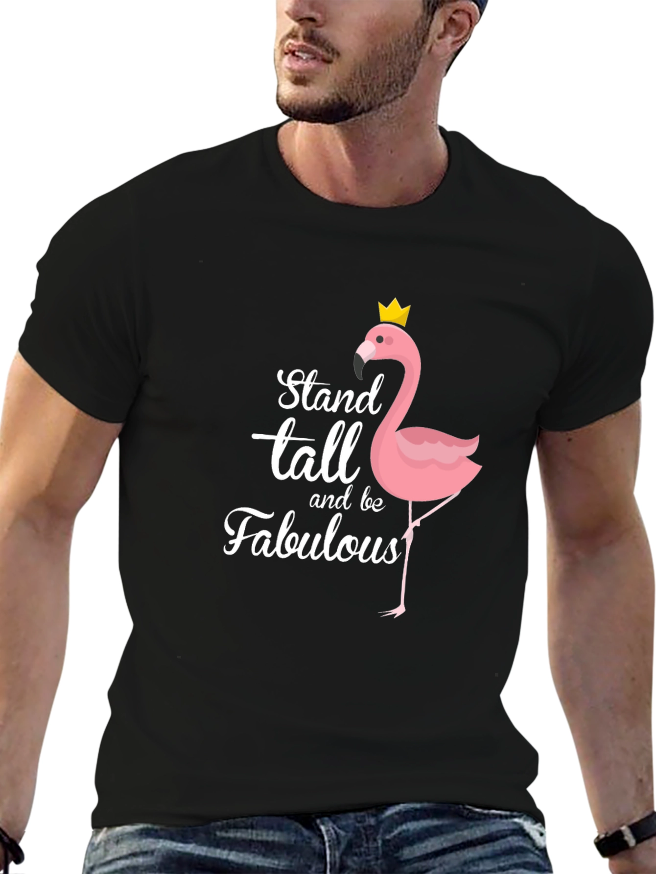 Stand Tall Flamingo Graphic Tee