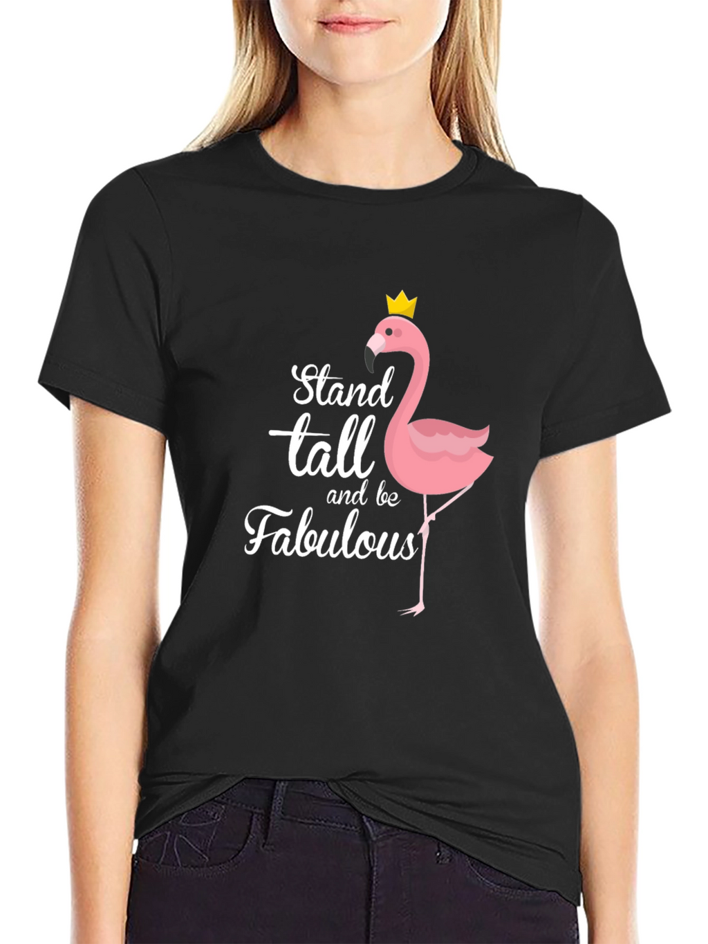 Stand Tall Flamingo Graphic Tee