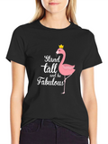 Stand Tall Flamingo Graphic Tee