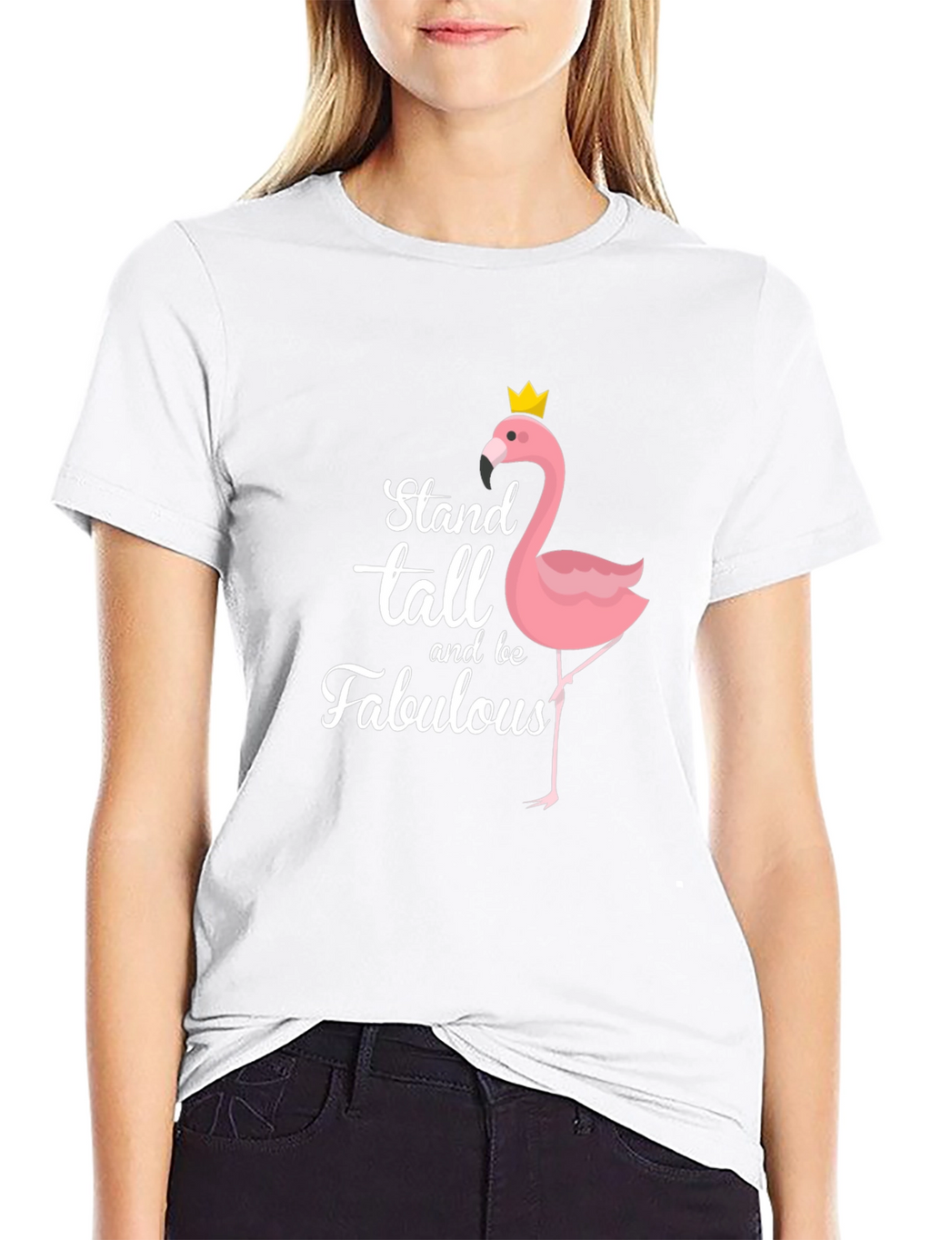 Stand Tall Flamingo Graphic Tee
