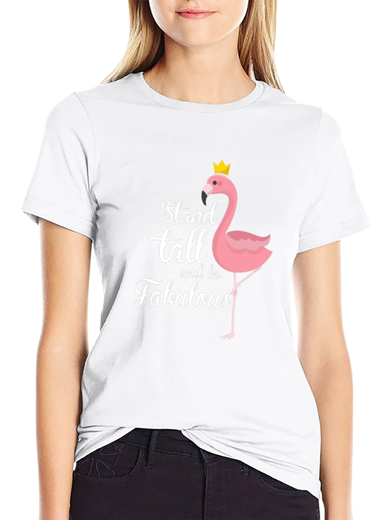 Stand Tall Flamingo Graphic Tee