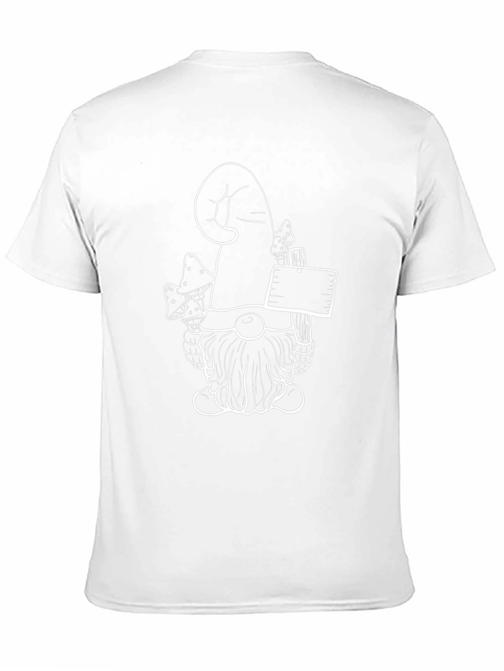 Mushroom Gnome Graphic Tee - Black