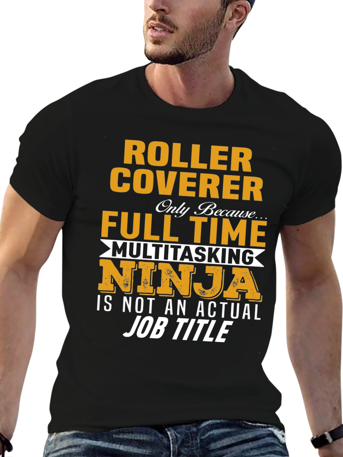 Roller Coverer Full Time Ninja T-Shirt