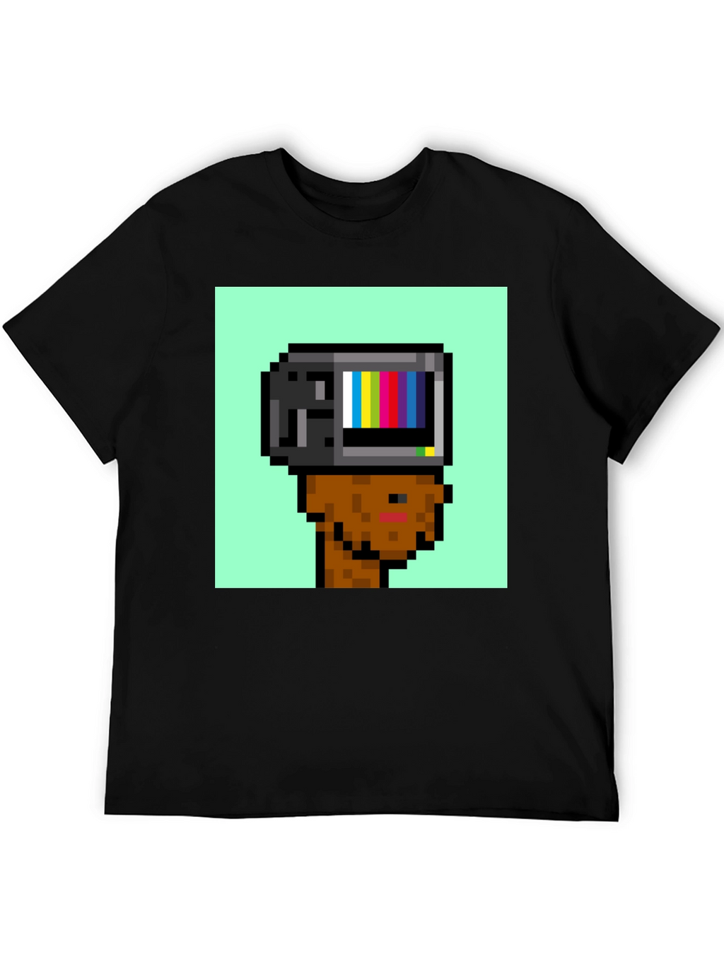 Pixel TV Head T-Shirt