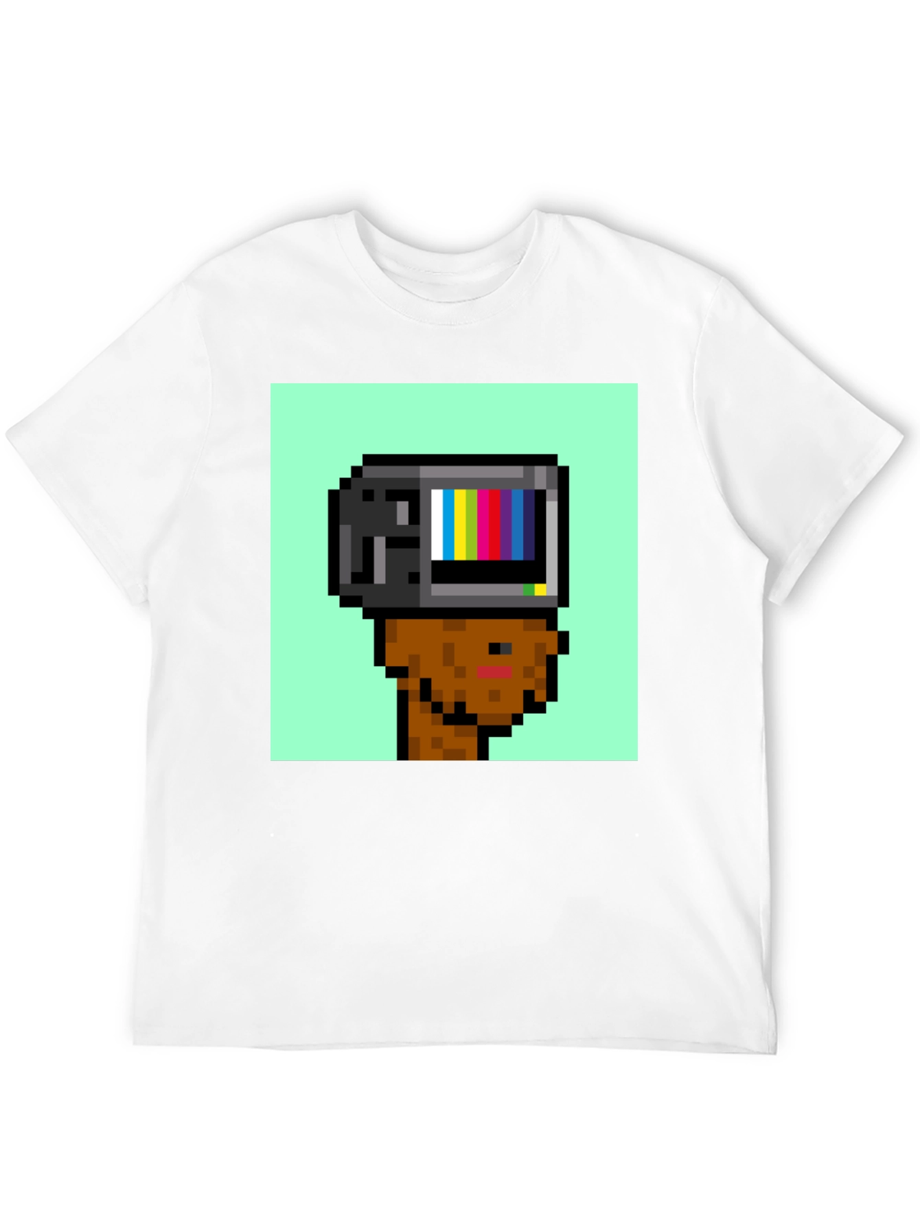 Pixel TV Head T-Shirt