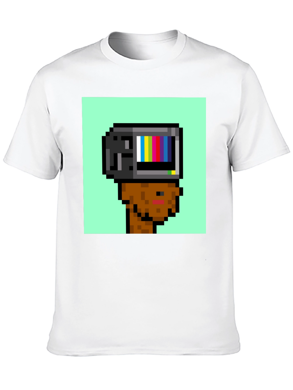 Pixel TV Head T-Shirt