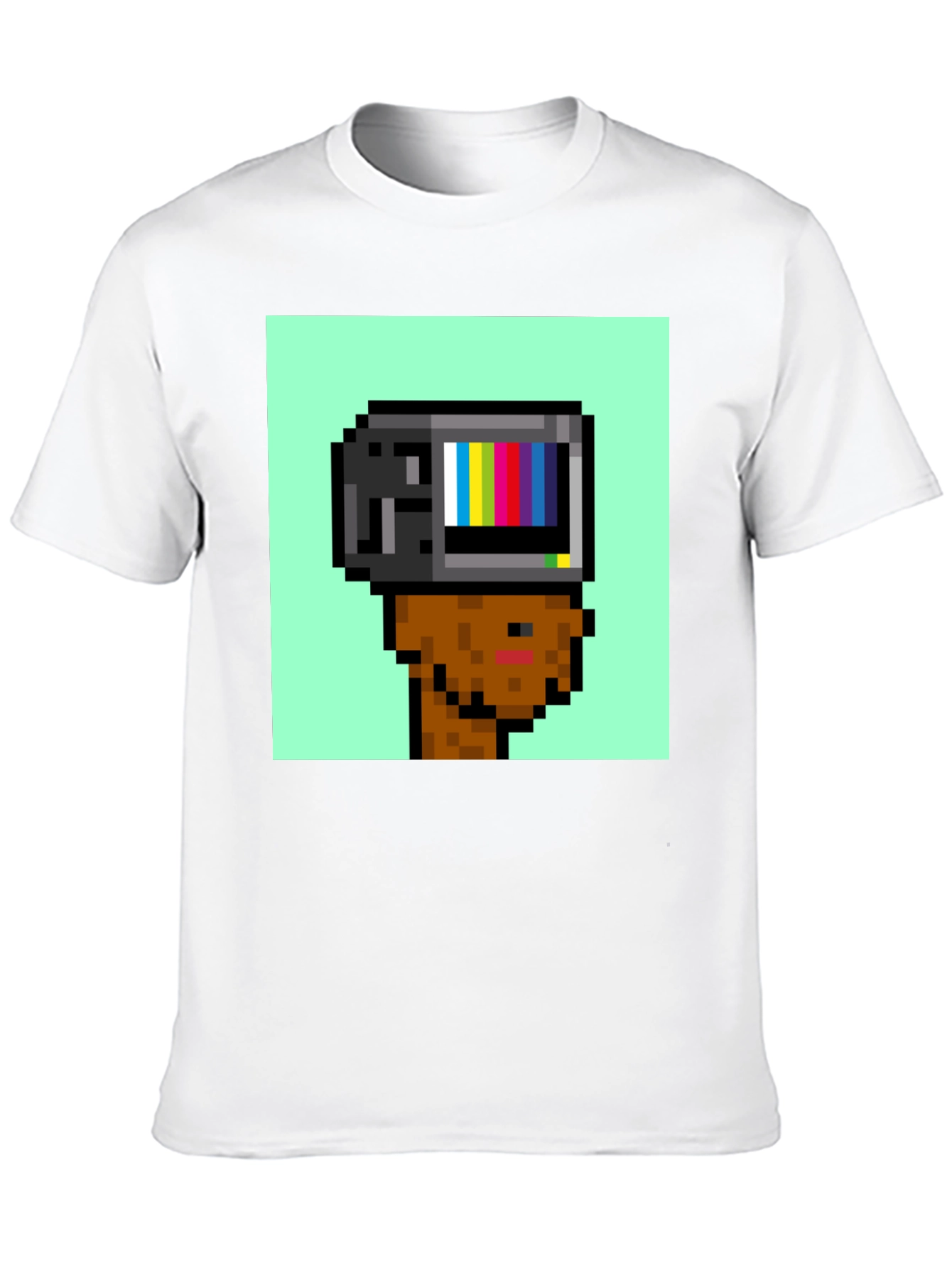 Pixel TV Head T-Shirt