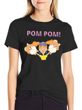 Pom Pom Graphic Tee - Cute Dog Lover Shirt