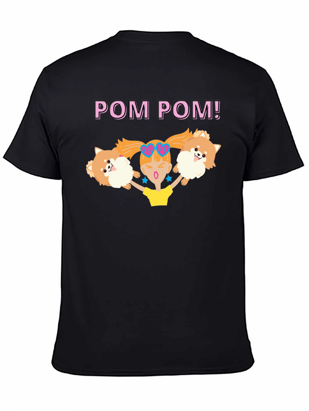 Pom Pom Graphic Tee - Cute Dog Lover Shirt