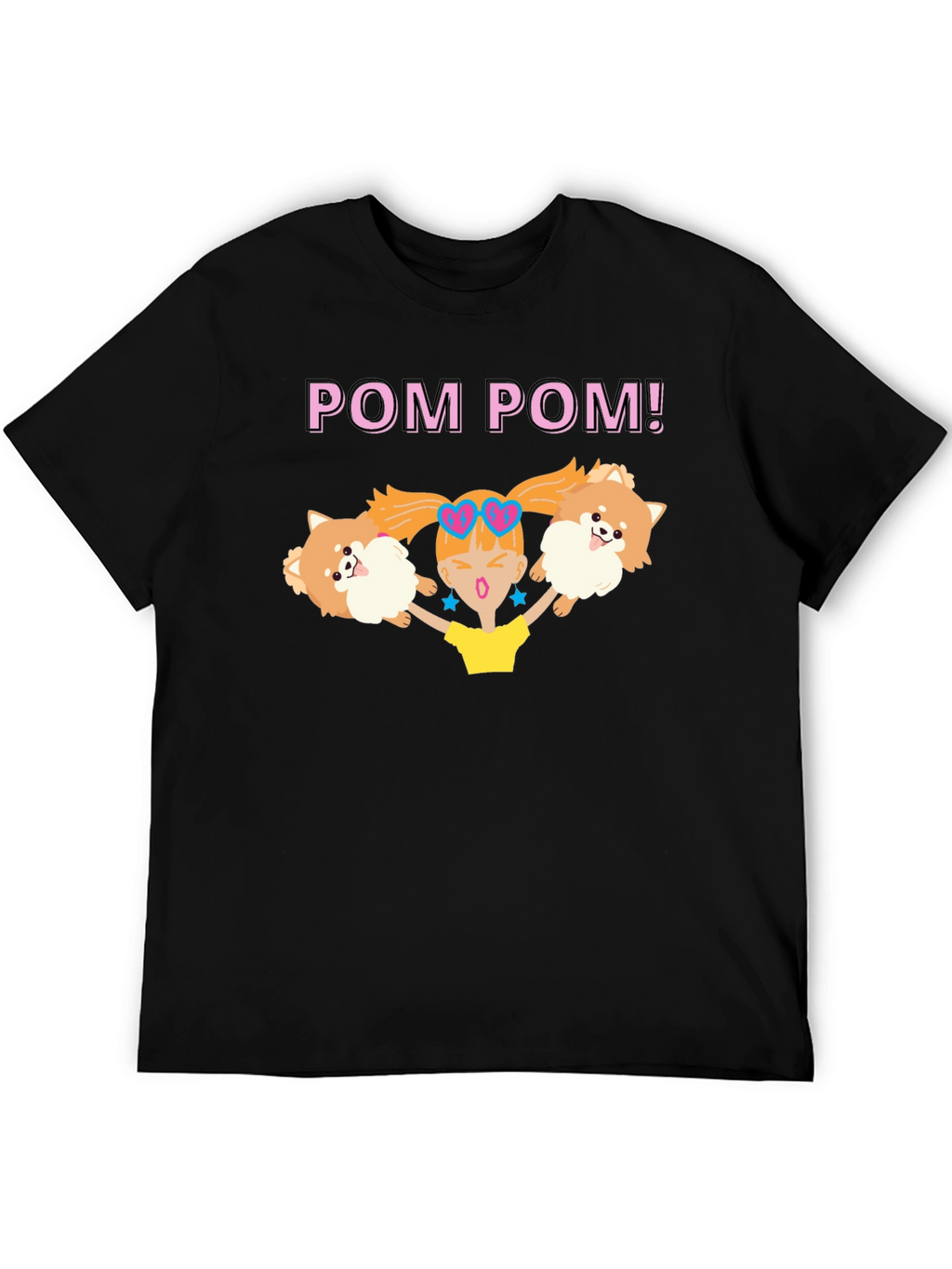 Pom Pom Graphic Tee - Cute Dog Lover Shirt