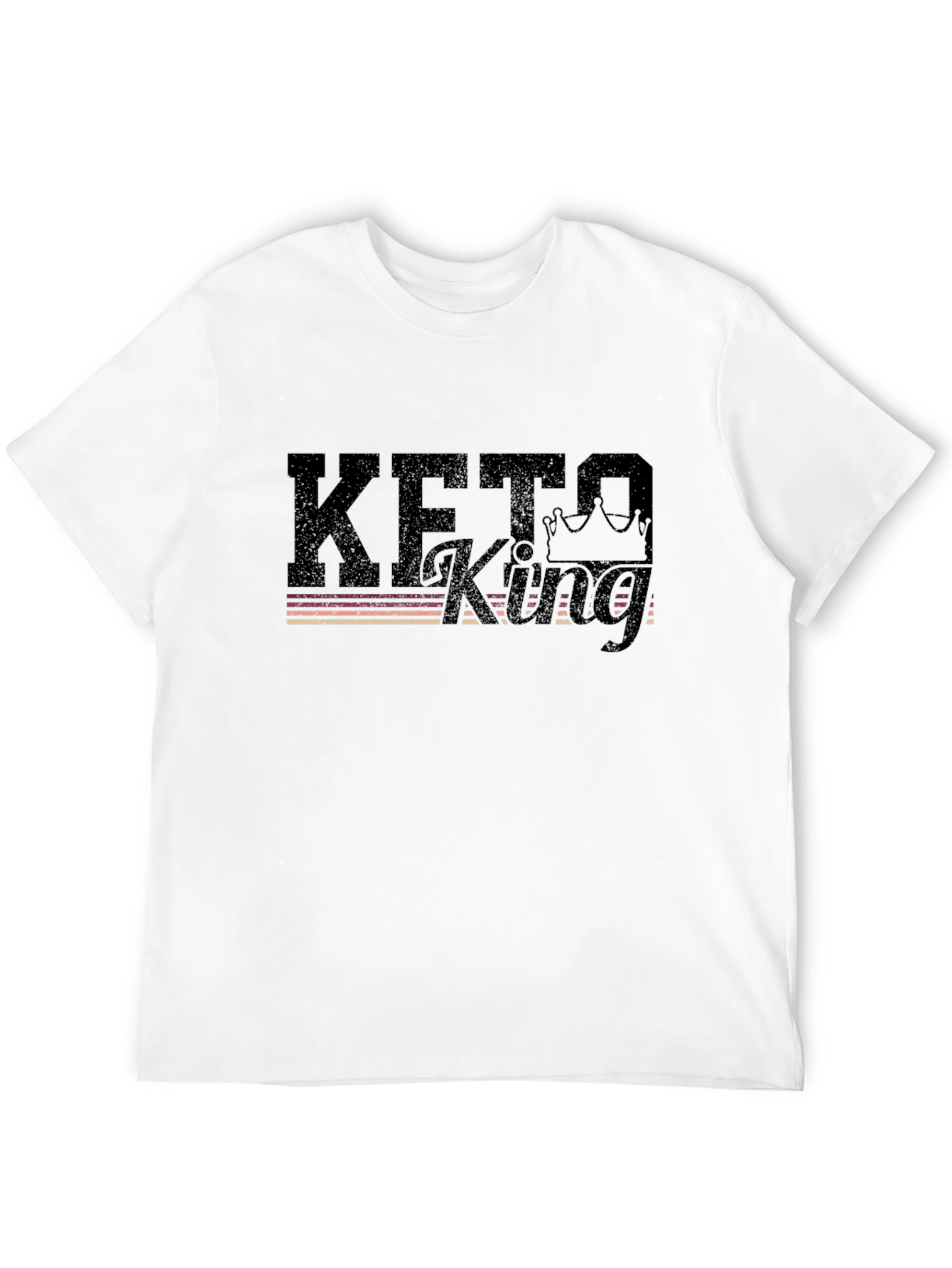 Keto King Black Graphic T-Shirt