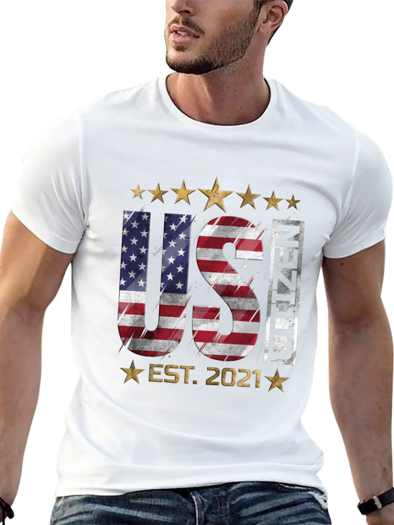 US Citizen Est. 2021 Patriotic T-Shirt